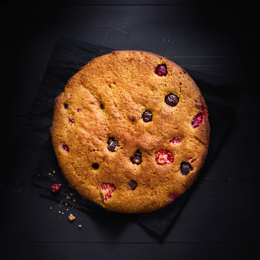 French Madeleine Berry Tea Cake